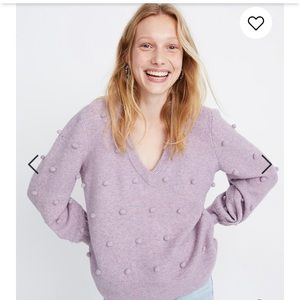 NWOT Madewell Bobble Dashwood V-Neck sweater